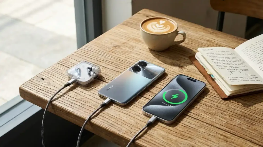 realme p4 power 5g reverse charging